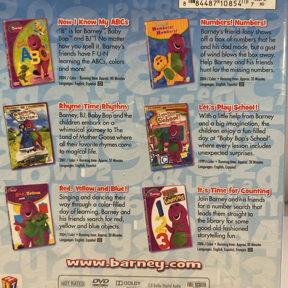 BARNEY- The purple dinosaur, DVD Set (6 in total) LEARNING . - Picture 4 of 6